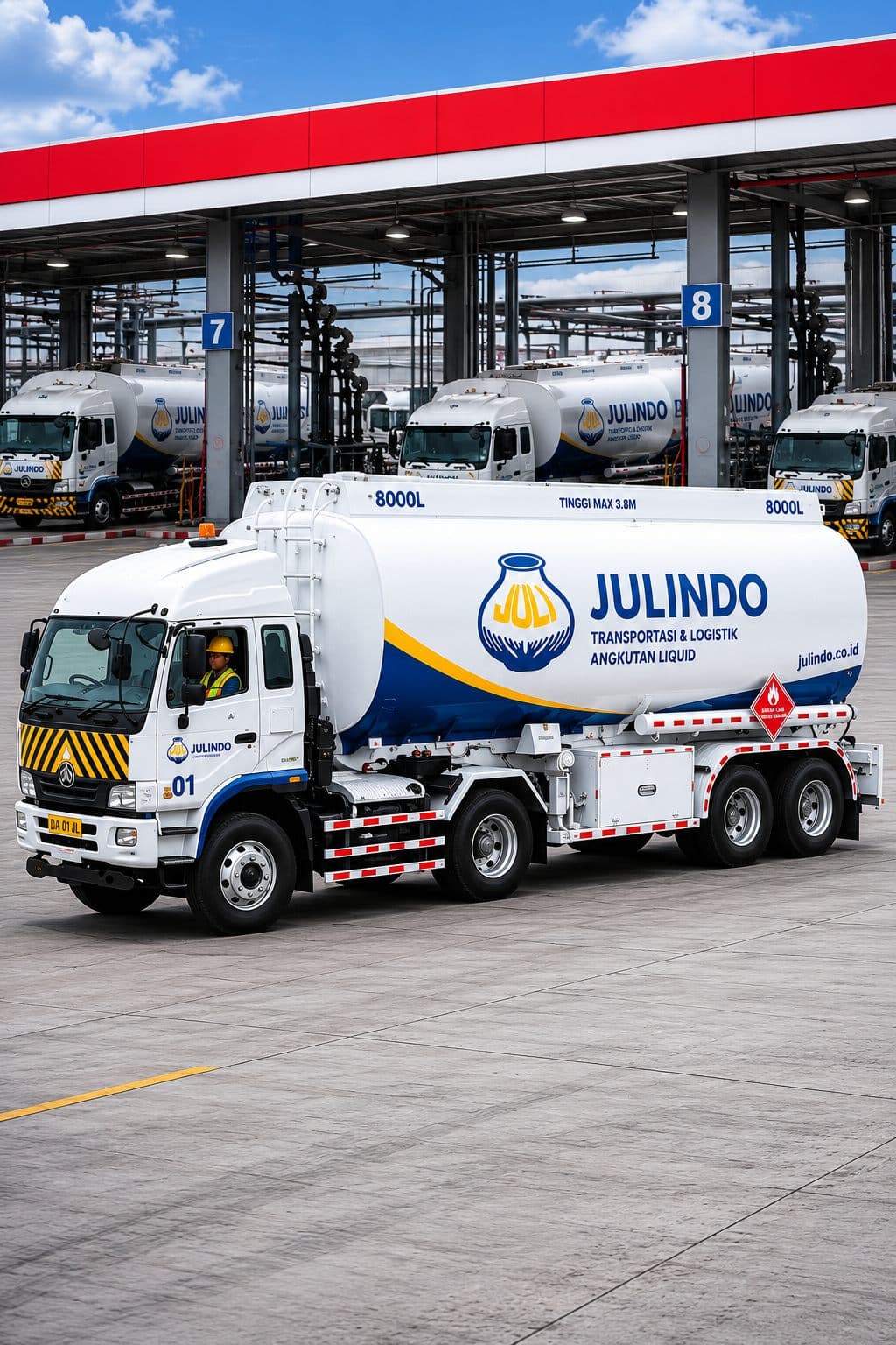 Armada truk tangki PT Julindo