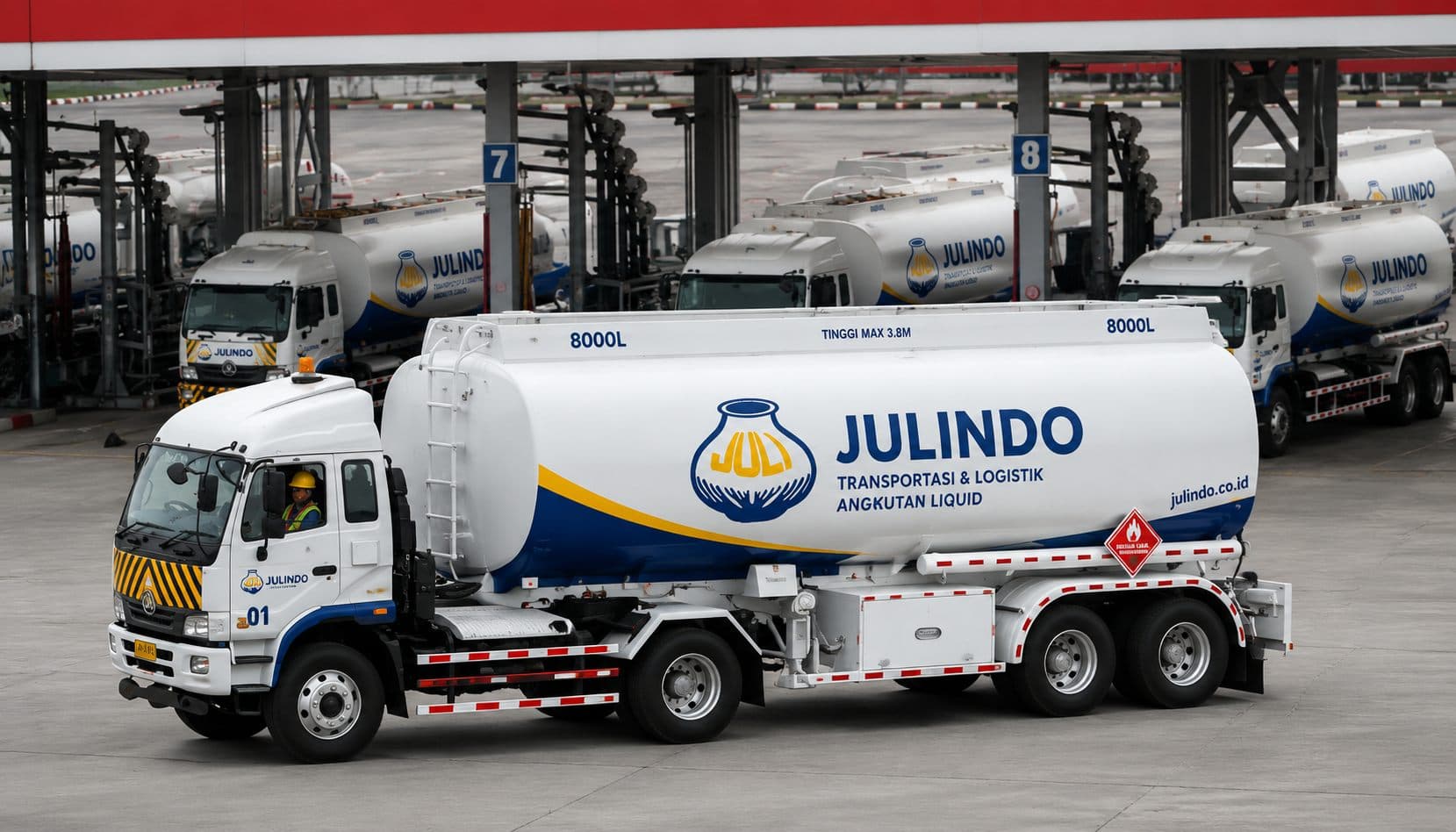 Truk tangki liquid PT Julindo